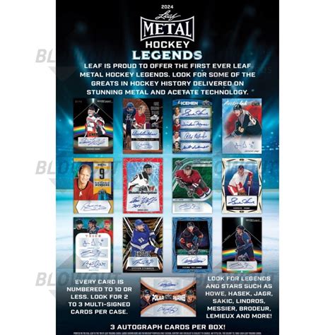 2024 leaf metal hockey legends box|2024 leaf hockey legends.